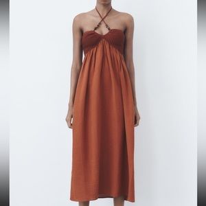 Zara limited edition combination beaded cotton dress you cannot miss